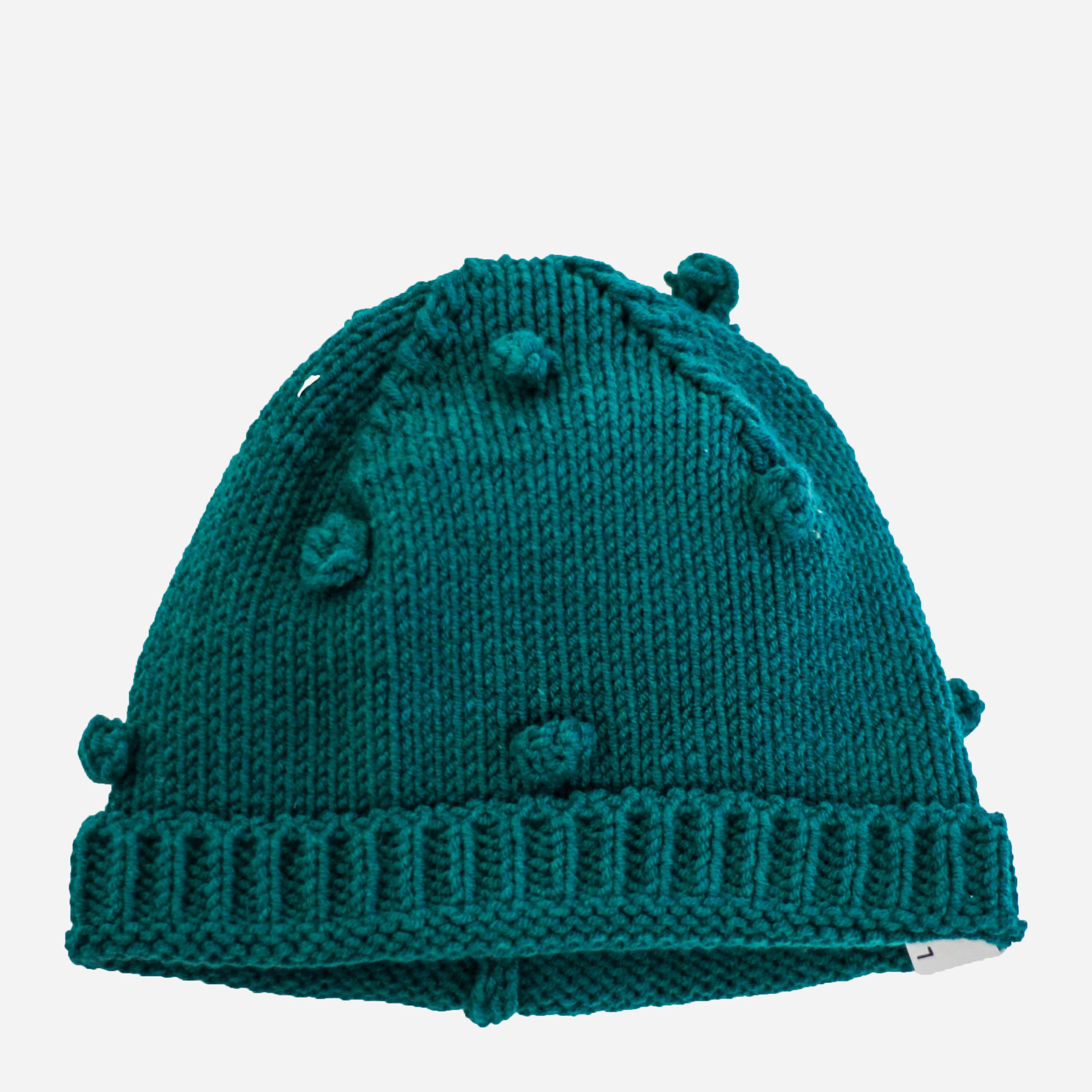 

Демисезонная шапка Lamon Green PomPoms 34 см Зеленая