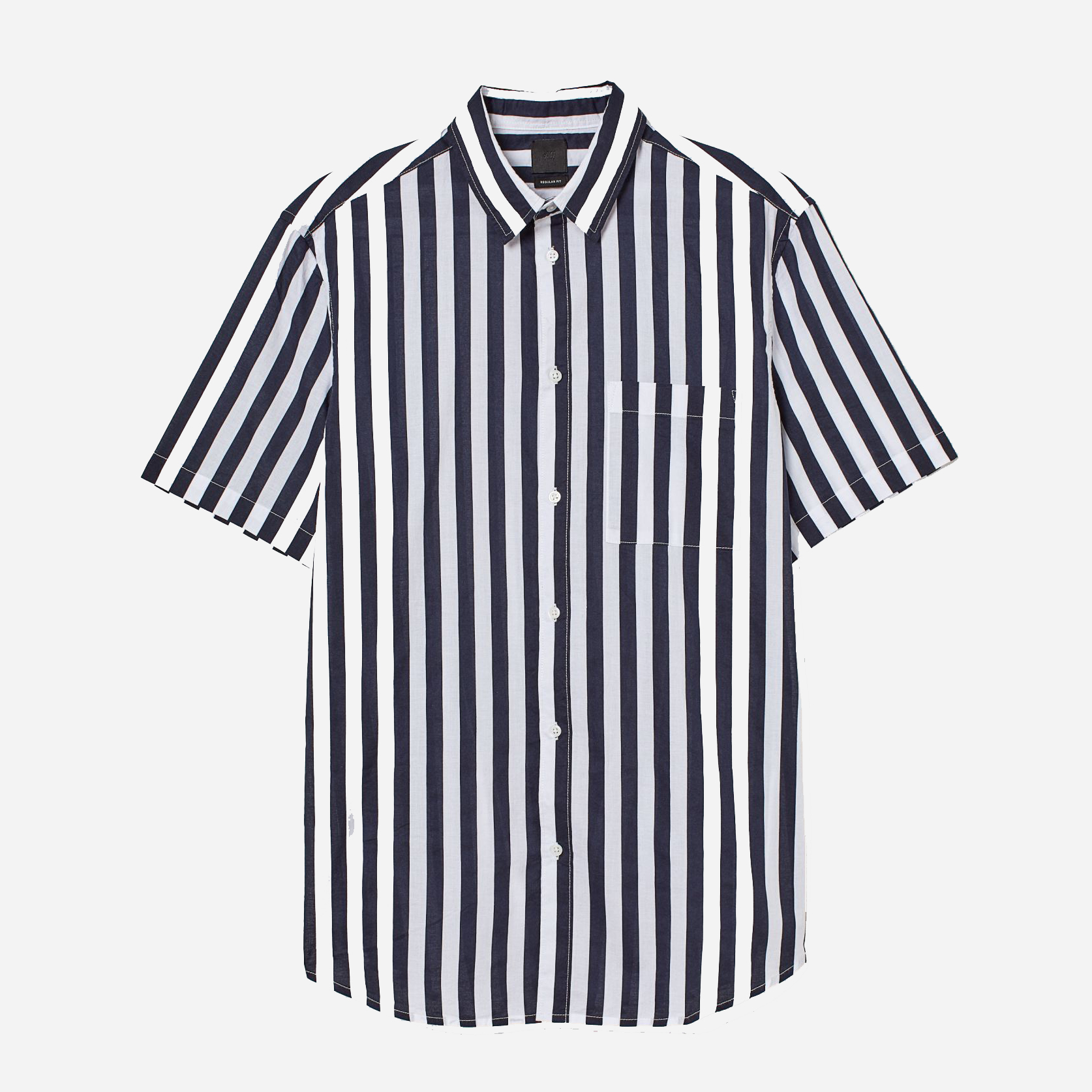 

Рубашка H&M 5016201sm  Черная с белым, Рубашка H&M 5016201sm S Черная с белым