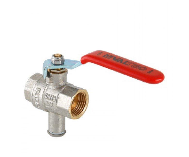 

Кран шаровой Valtec DN 1/2" для подключения датчика температуры (VT.247.N.04)