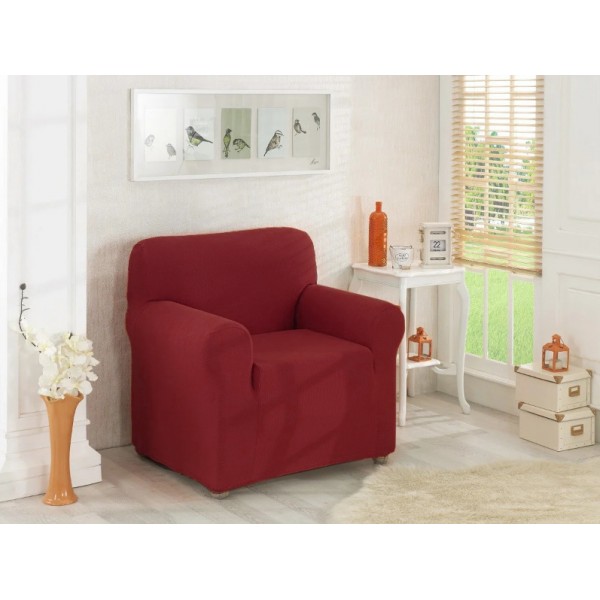 

Чехол натяжной на кресло Home Collection Karna Турция Бордовый 16721