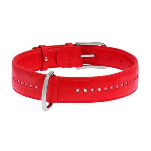 

Ошейник CoLLaR WAUDOG GLAMOUR ширина 35мм, длина 46-60см кожа красный двойной со стразами 38823 (2038823000004)