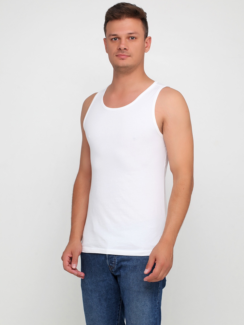 

Майка H&M 0570033_белый S Белая