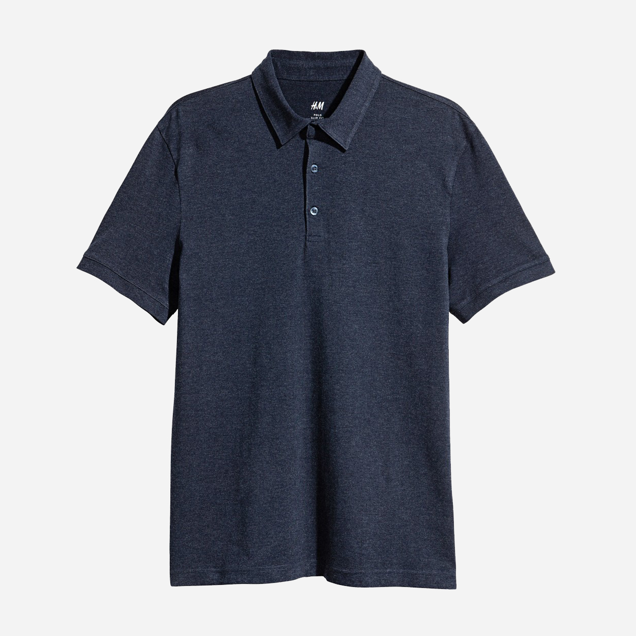 

Поло H&M 0468345_син M Темно-синее