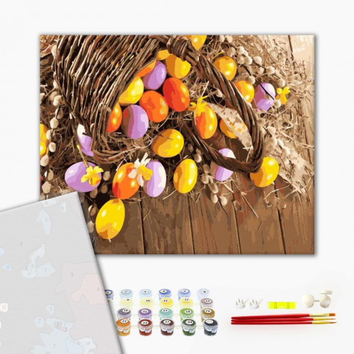 

Картина за номерами Brushme Пасхальная корзина 50х40 (PGX28931)