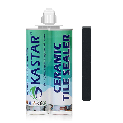 

Двухкомпонентная эпоксидная фуга затирка Kastar Ceramic Tile Sealant Black Pearl/Черный, 400мл.