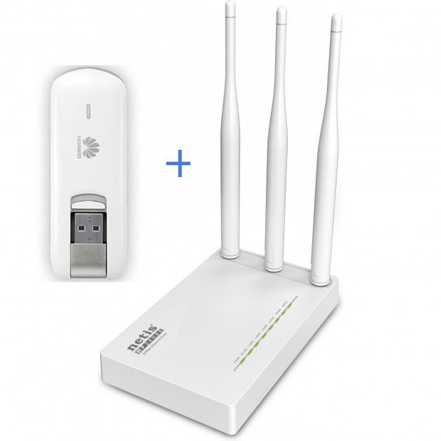 

Комплект WiFi роутер Netis MW5230 + 3G/4G LTE модем Huawei E3276