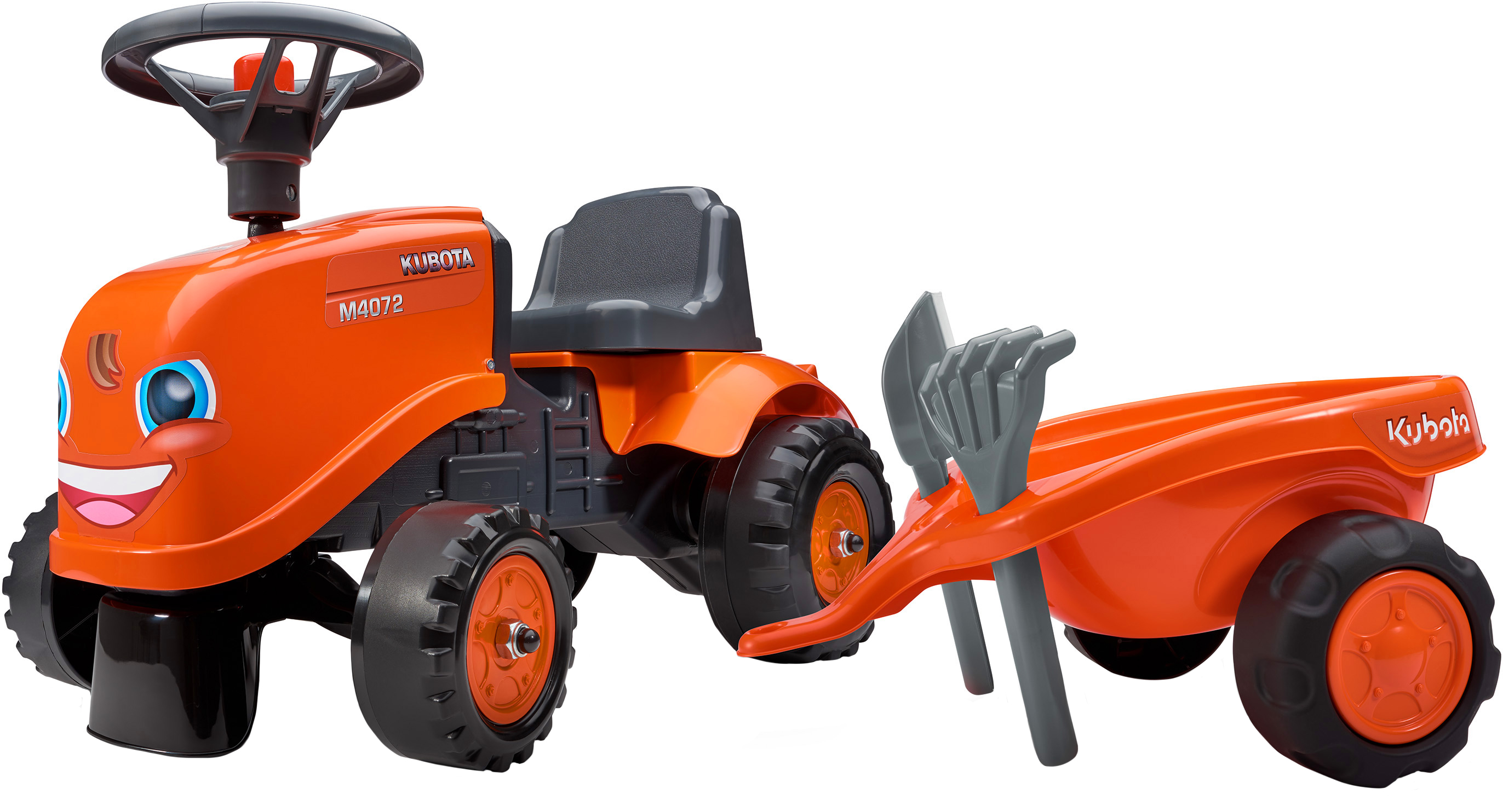 

Детский трактор-каталка Falk 260C Kubota с прицепом Оранжевый (260C)