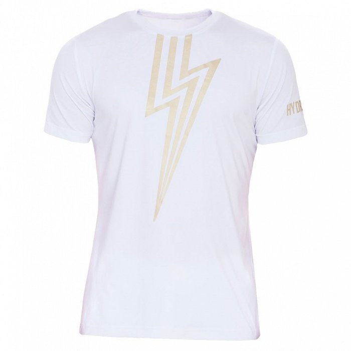 

Футболка Hydrogen FLASH TECH WHITE/GOLD для тенниса S белая