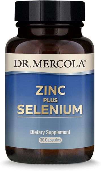 

Цинк и селен Zinc Plus Selenium Dr. Mercola 30 капсул (DM033)