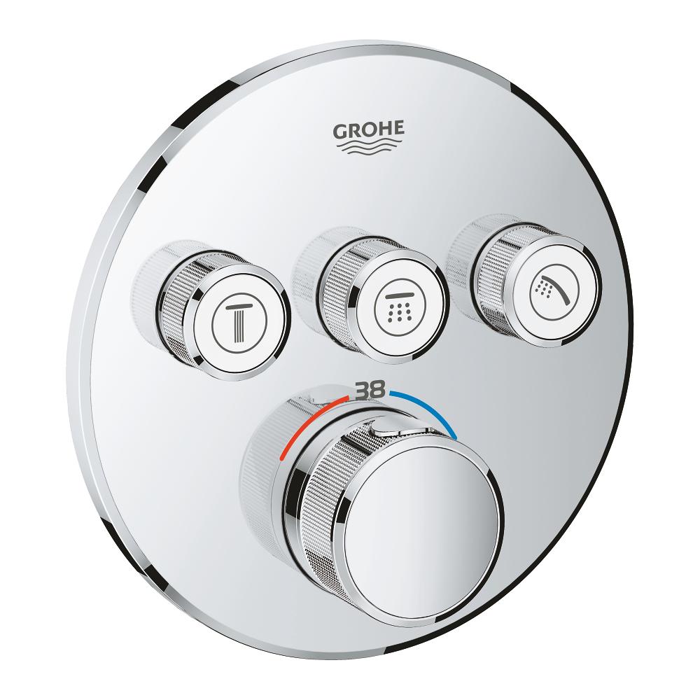 

SMARTCONTROL термостат для душа/ванны с 3 кнопками, накладная панель
