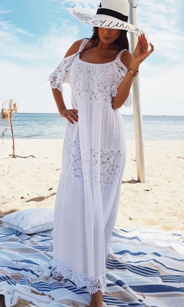 

Белое хлопкое платье best L/XL белый 43431902