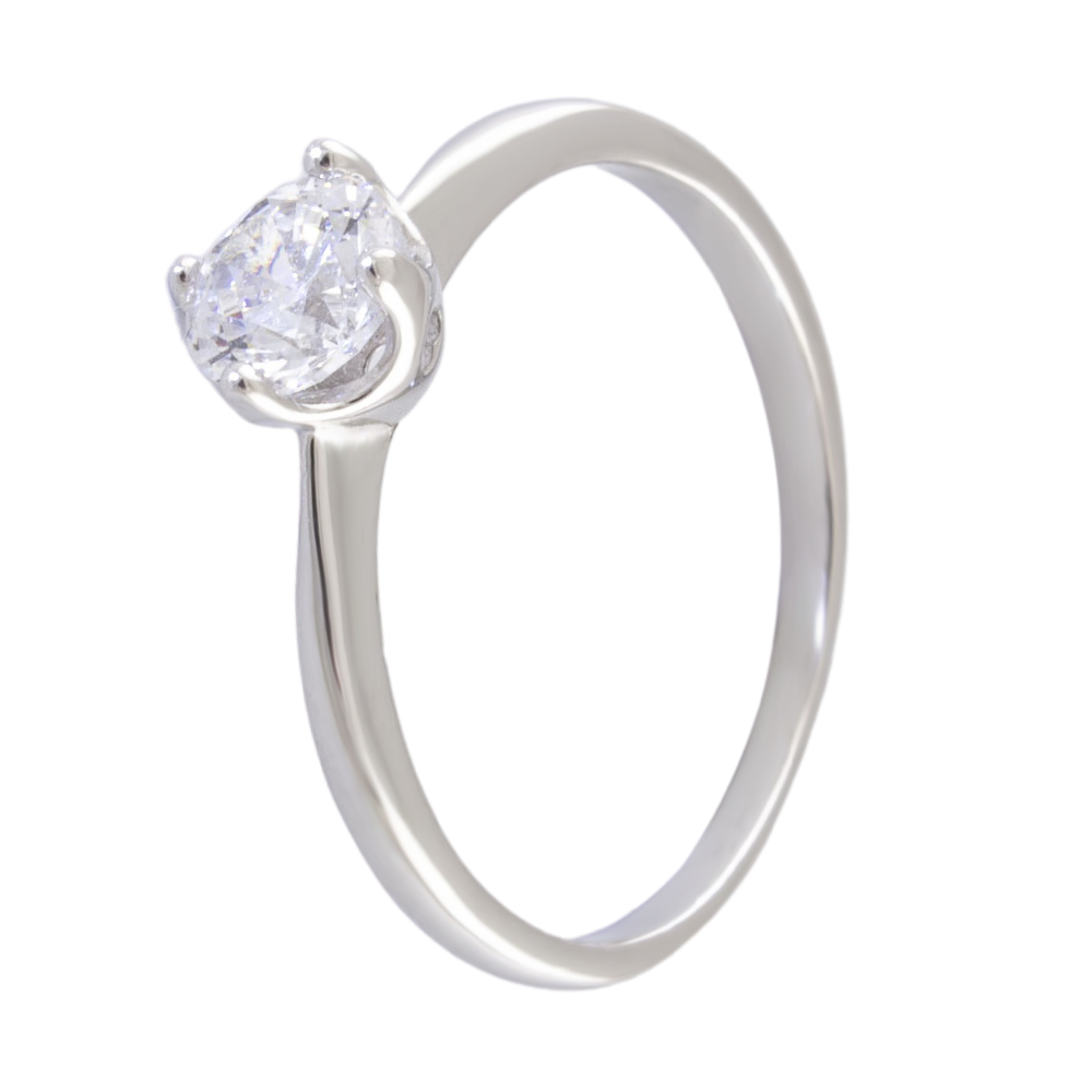 

Срібна каблучка 925 проби 1,5 г з кристалом Swarovski 1,5 карат Silvex925 розмір 17.5