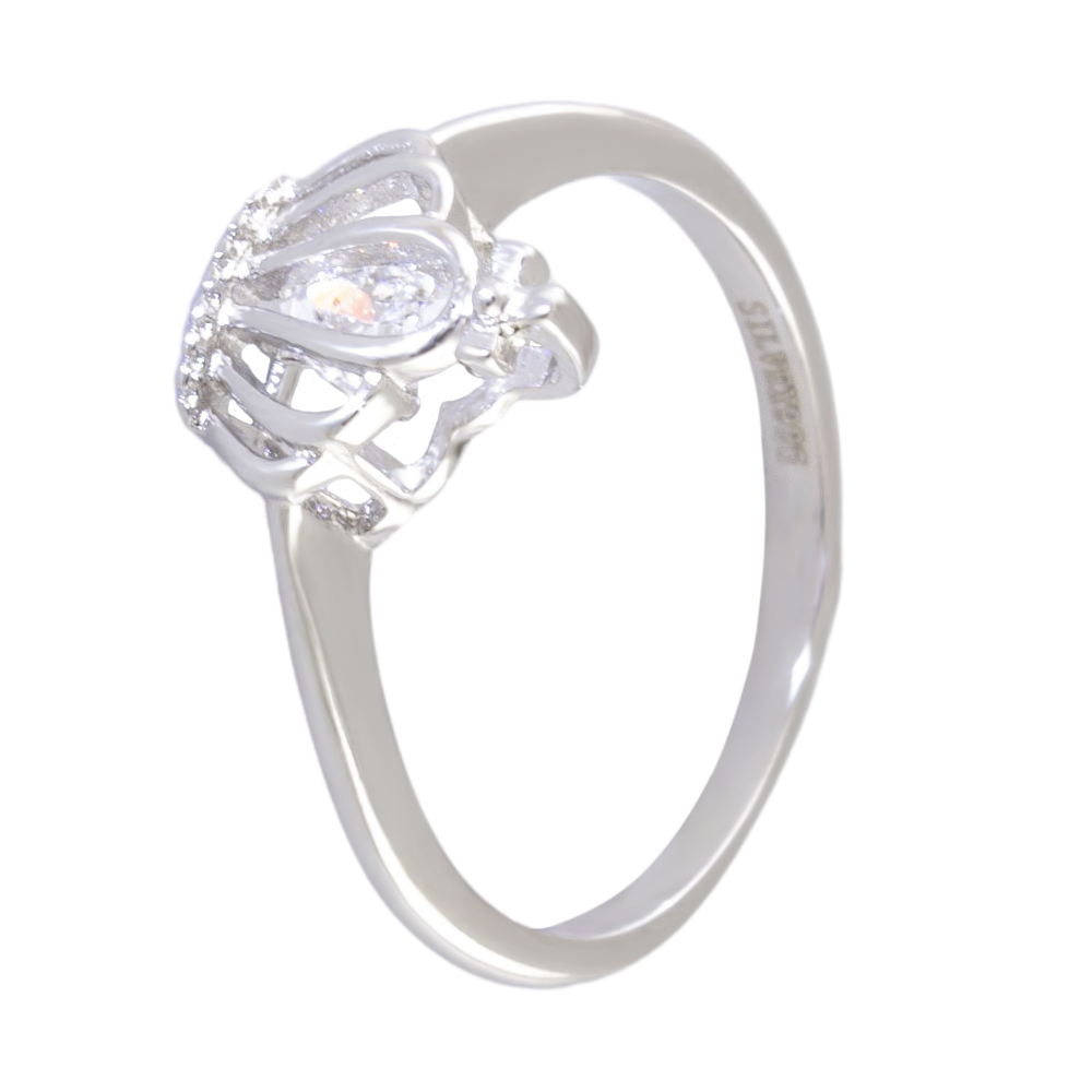

Срібна каблучка 925 проби 1,6 г з кристалом Swarovski 0,95 карат BoutiqueTV розмір 16.0