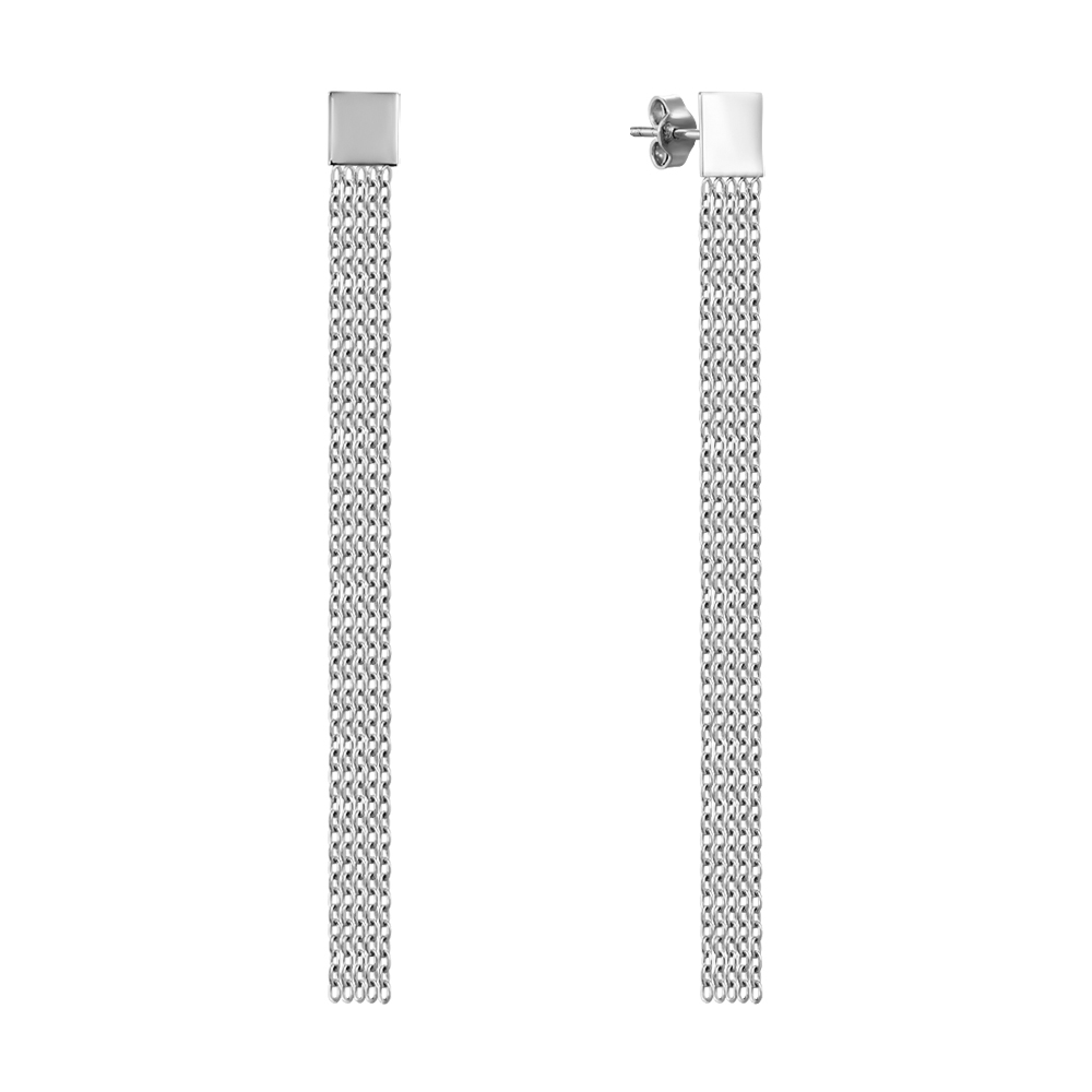

Серьги-подвески из белого золота 000138430