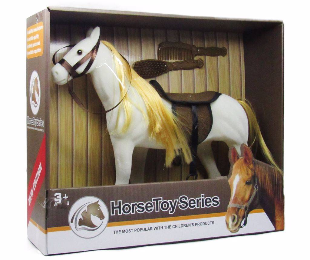 

Белая лошадь "Стар Тойс" Horse Toy Series 2018-7-8
