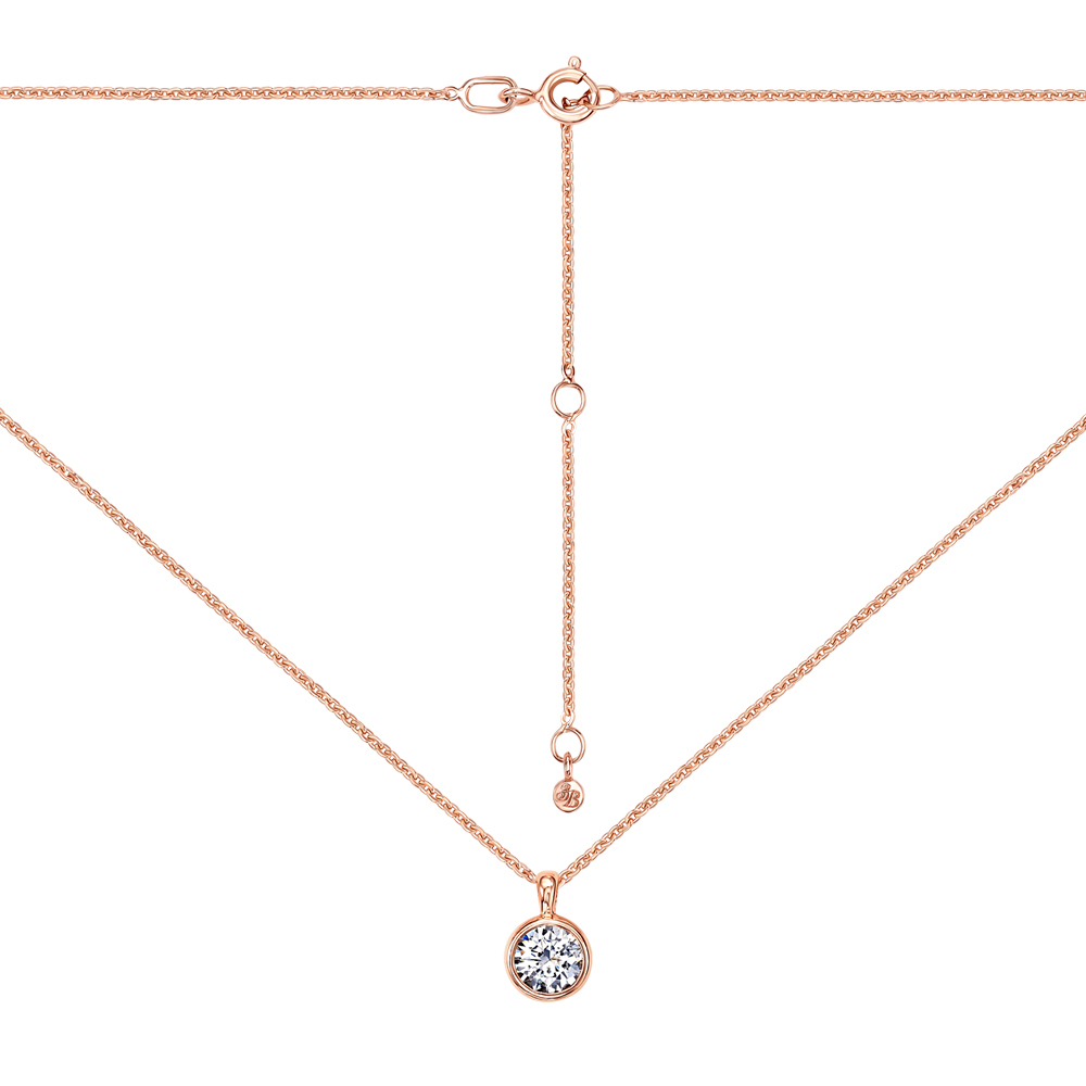 

Колье из красного золота с цирконием Swarovski 000146550 40 размера