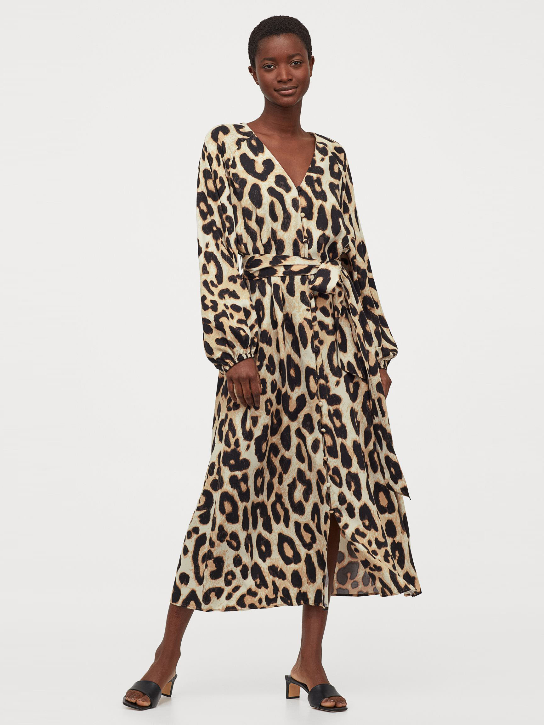

Платье H&M 1604-9377542 S Леопардовое