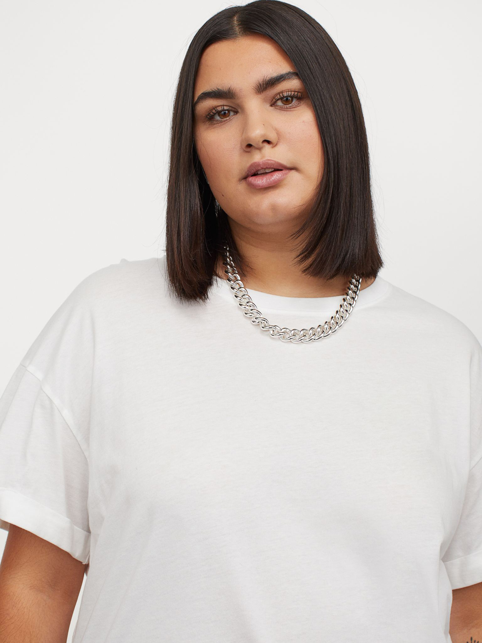 

Футболка H&M 1704-9141332 XL Белая