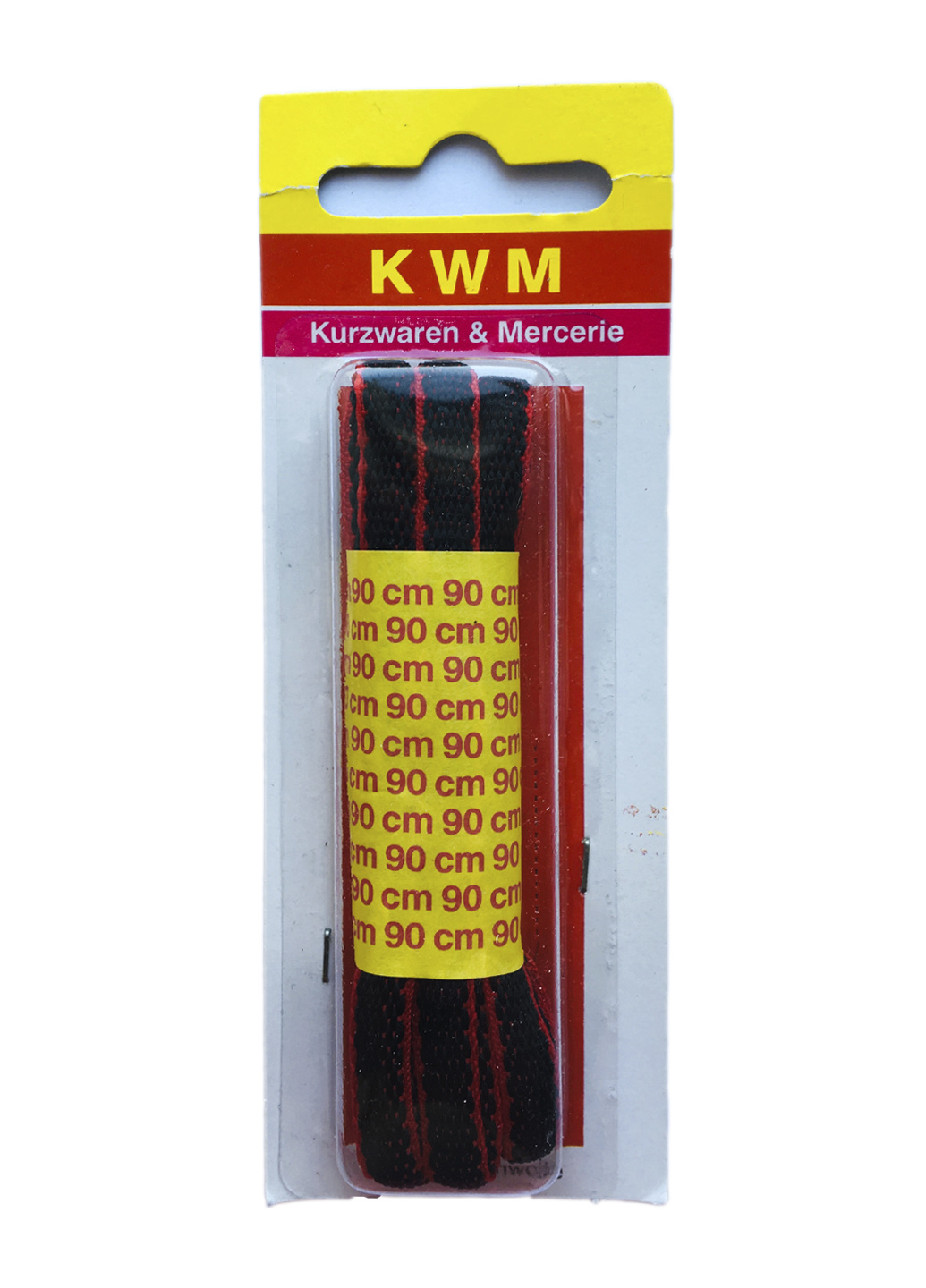 

Шнурки KWM 90 см KWM черный-красный IS-10444