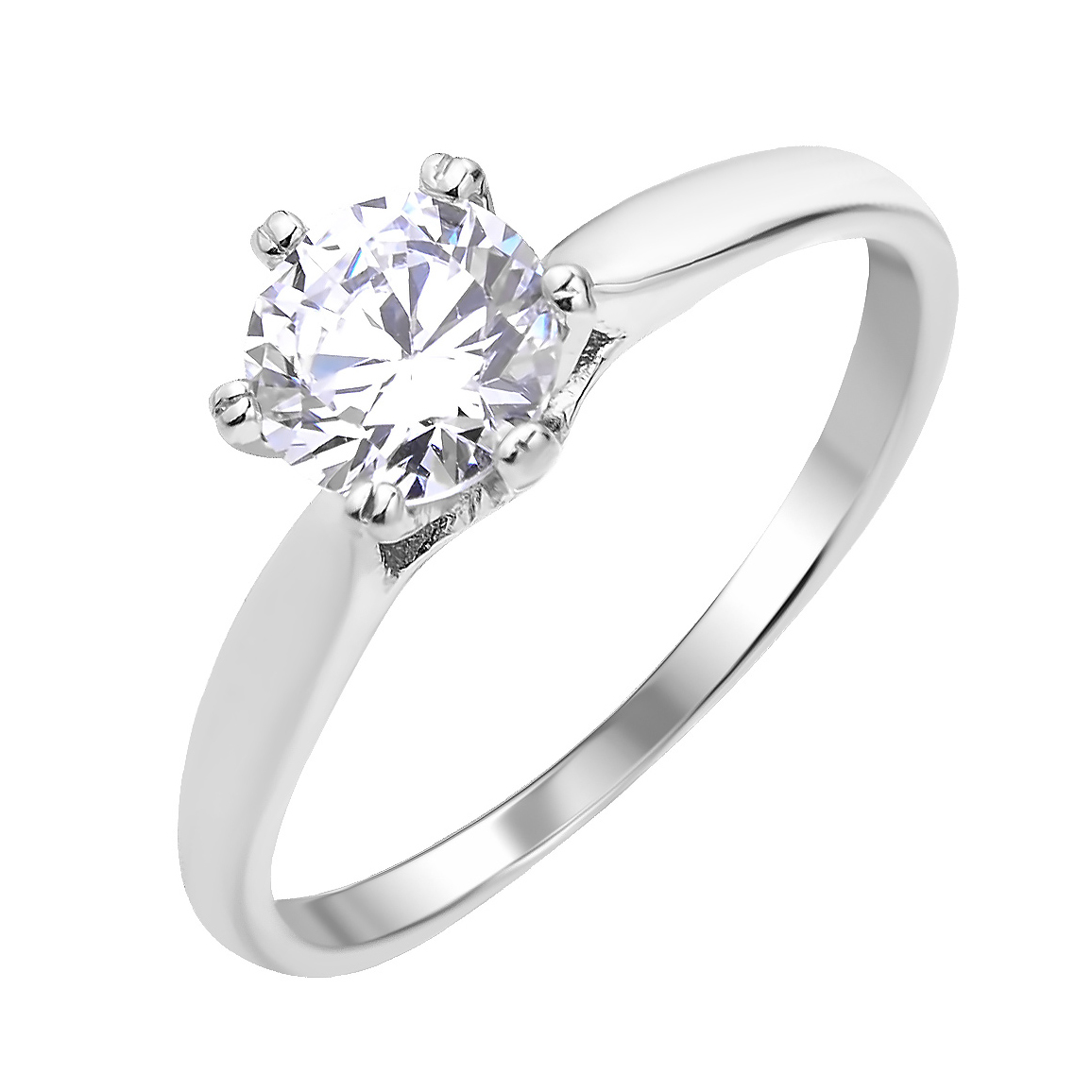 

Серебряное кольцо с кристаллом циркония 000112675 17 размера