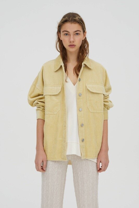 

Рубашка вельветовая 4470/312/511 Pull & Bear XS Желтый