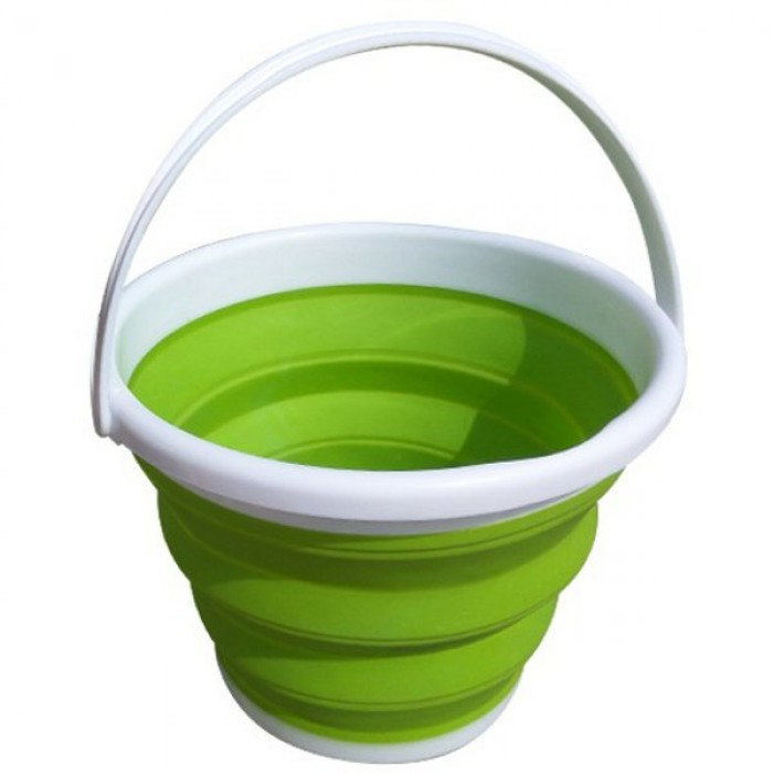 

Складное туристическое ведро 10 литров Collapsible Bucket Зелёный