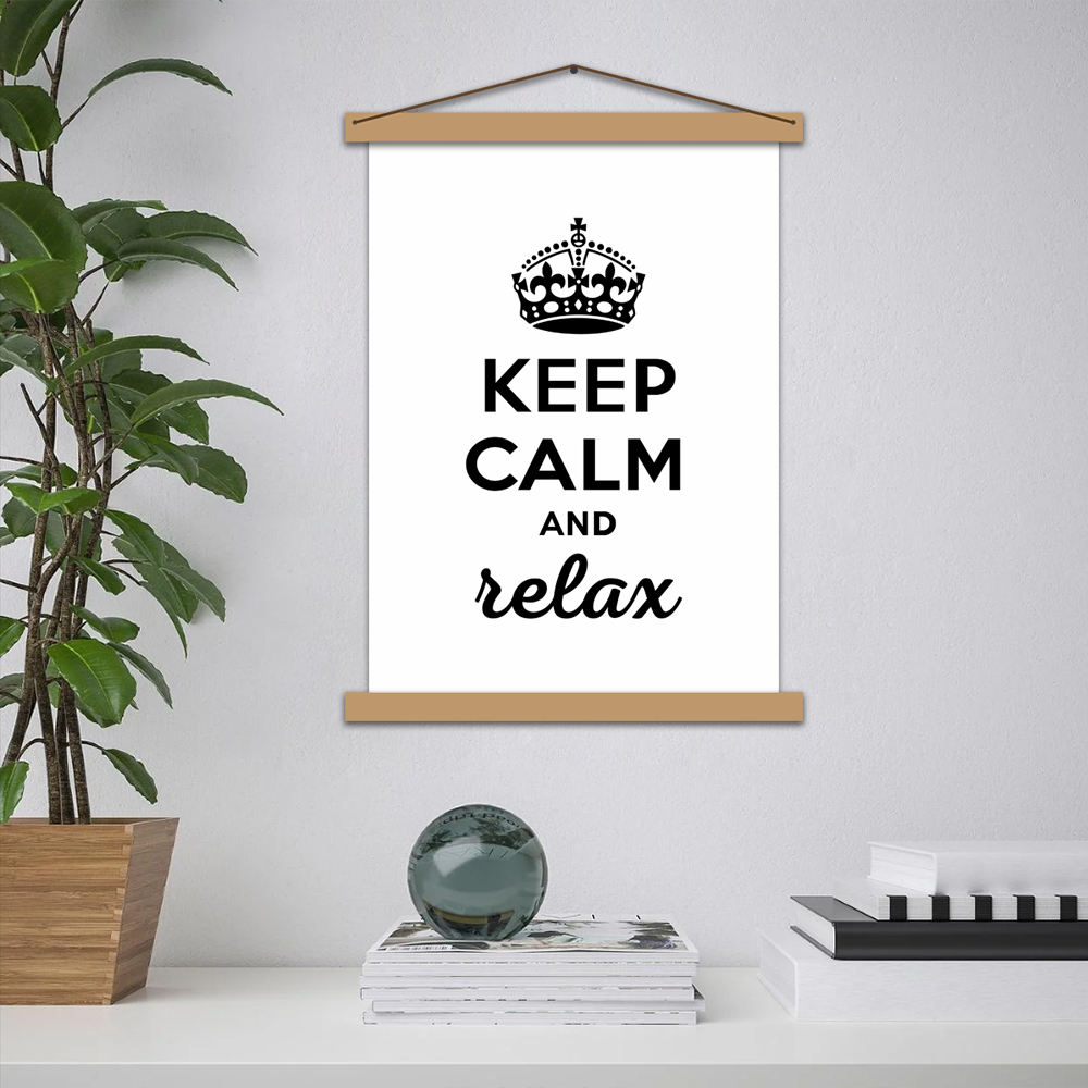 

Постер с рамкой "Keep calm and relax" (А2)