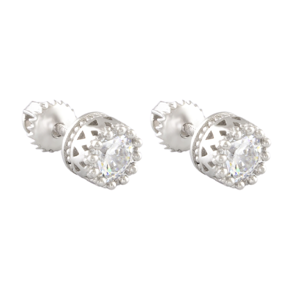 

Срібні сережки 925 проби 1,8 г з кристалами Swarovski 3,5 карат BoutiqueTV