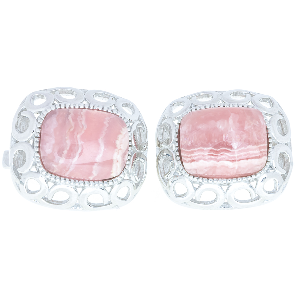 

Срібні сережки 925 проби 10,11 гр з перуанськими родохрозитами 13,5 карат Valentine