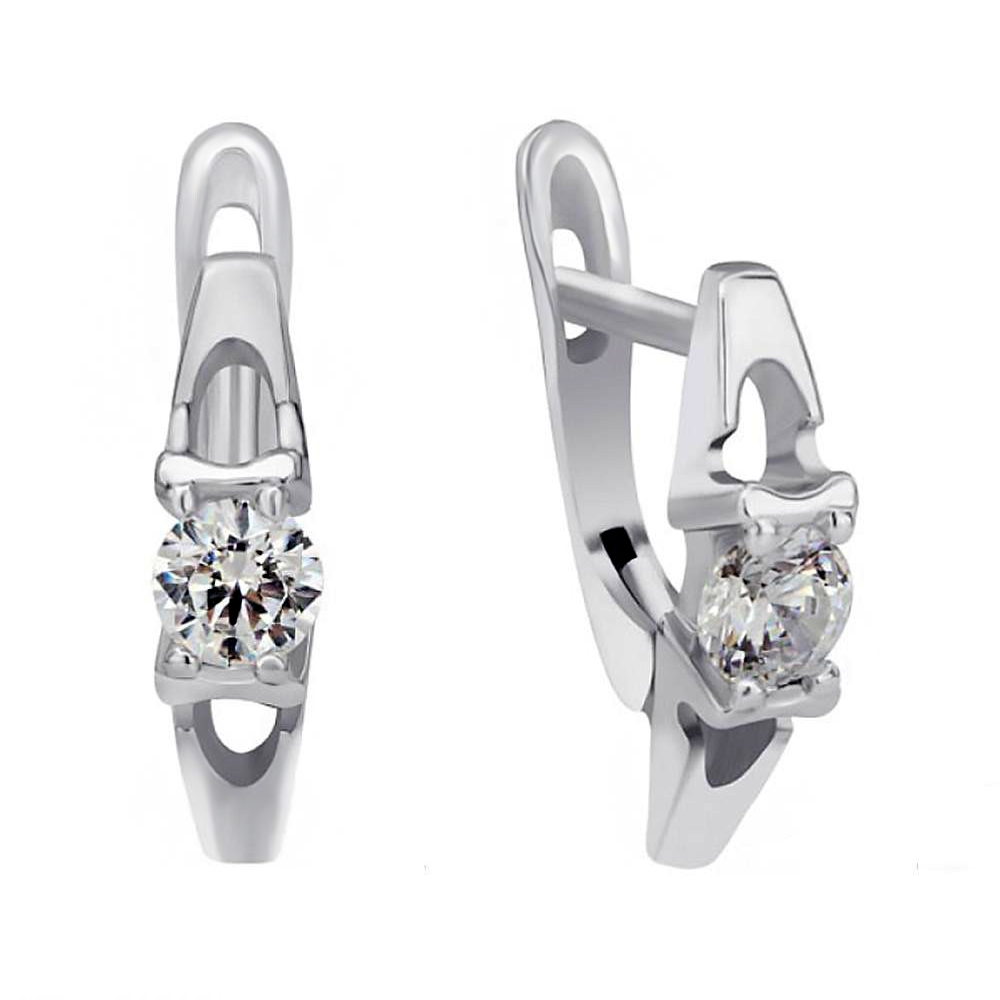 

Срібні сережки 925 проби 2,6 г з кристалами Swarovski 3,7 карат BoutiqueTV