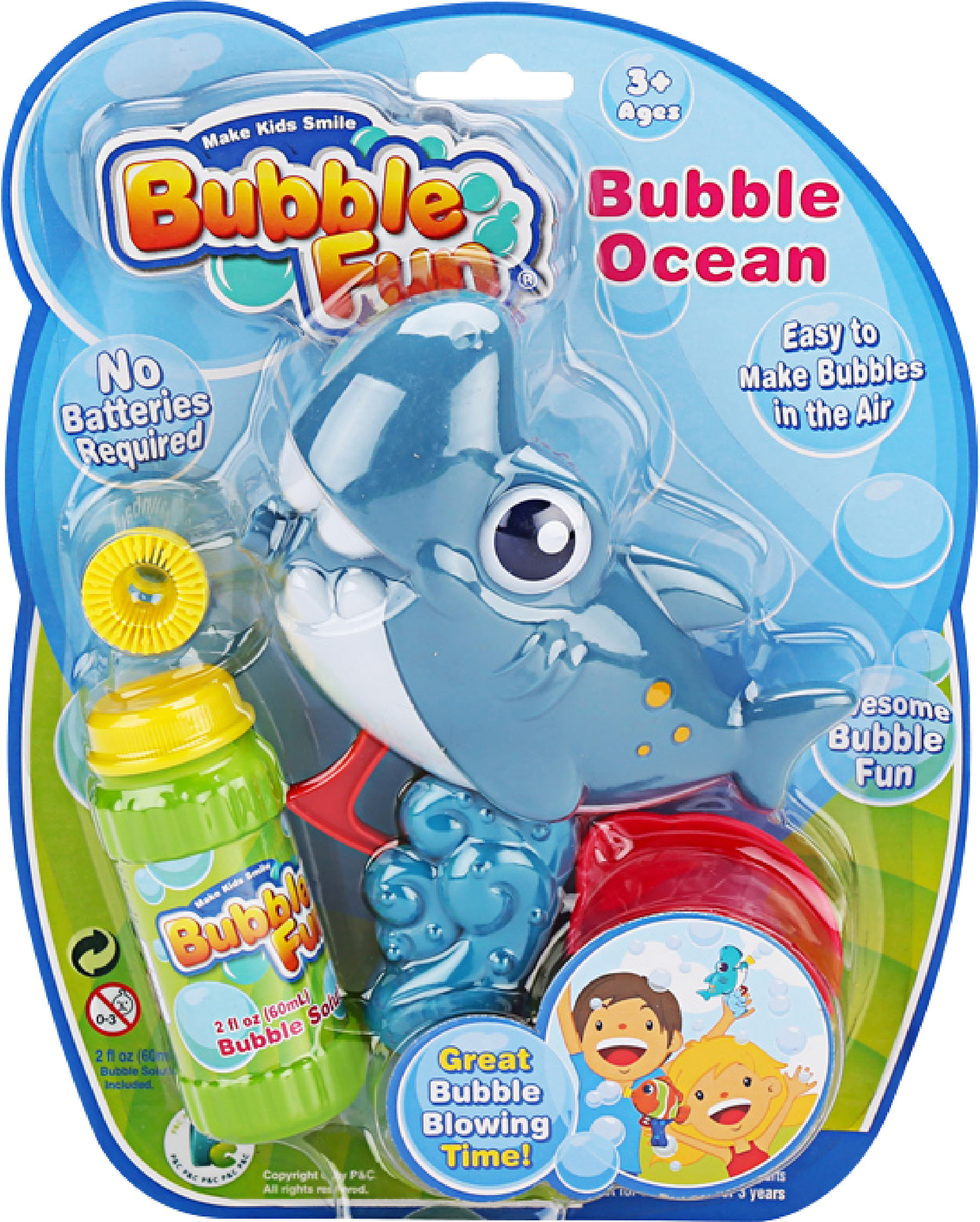 

Мыльные пузыри Make Kids Smile Bubble Fun Акула 60 мл (DHOBB10126)
