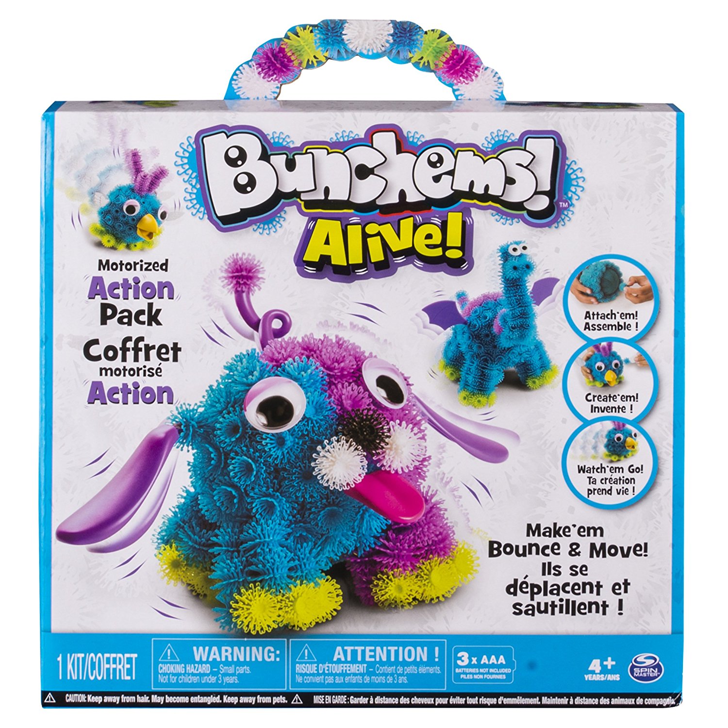 

Оригинальный 3D конструктор Вибро Банчемс Bunchems Alive Motorized Action Pack Spin Master (6027868)