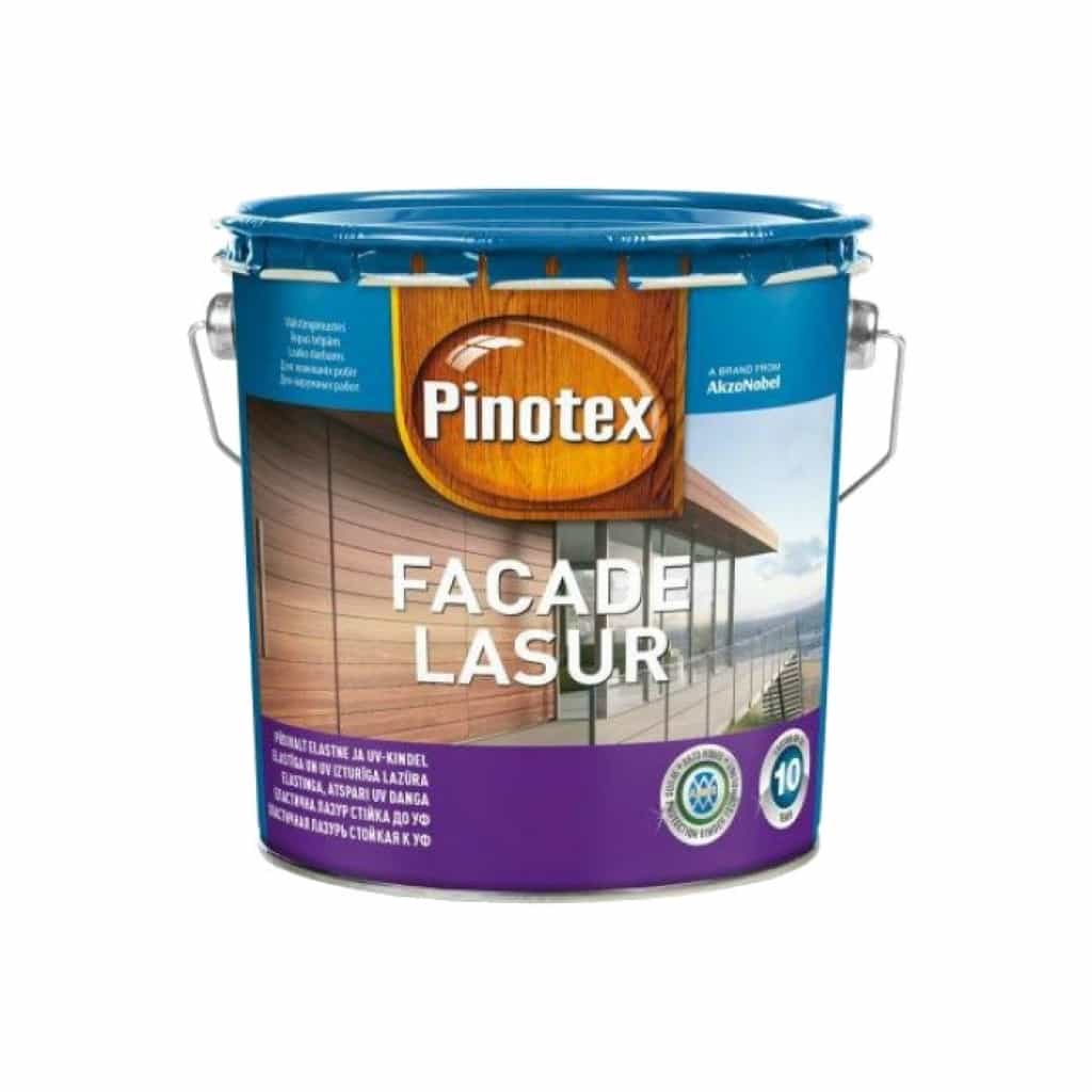 

Эластичная лазурь стойкая к УФ Pinotex Facade Lasur Бесцветный 3 литра