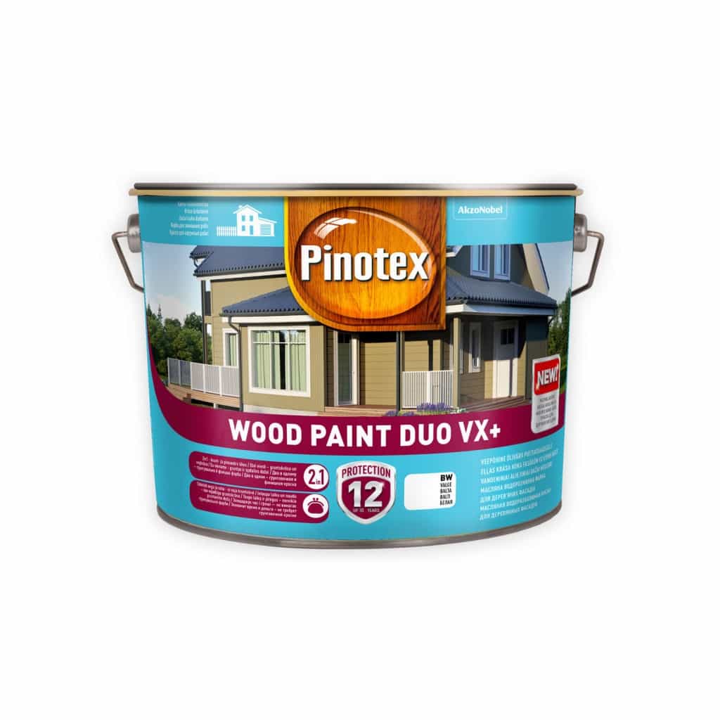 

Масляная краска Pinotex Wood Paint Duo VX+ белая BW, база BC База (BC) 2,35 литров