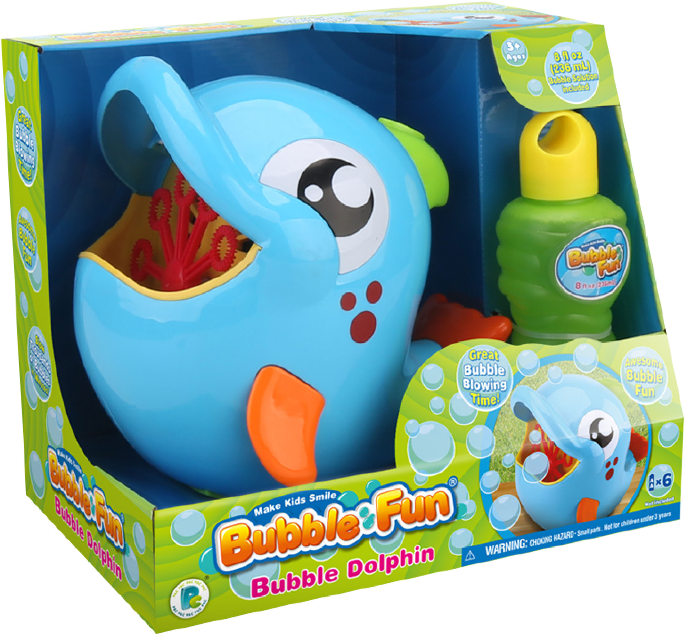 

Мыльные пузыри Make Kids Smile Bubble Fun Дельфин 240 мл (DHOBB10227)