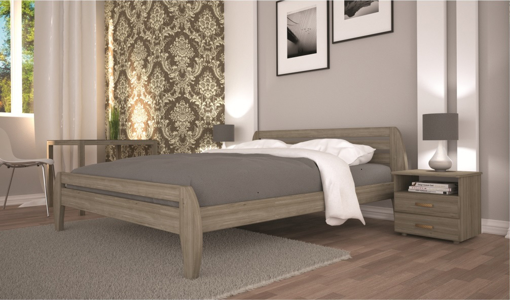 

Кровать ТИС НОВЕ 1 160*200 бук Орех