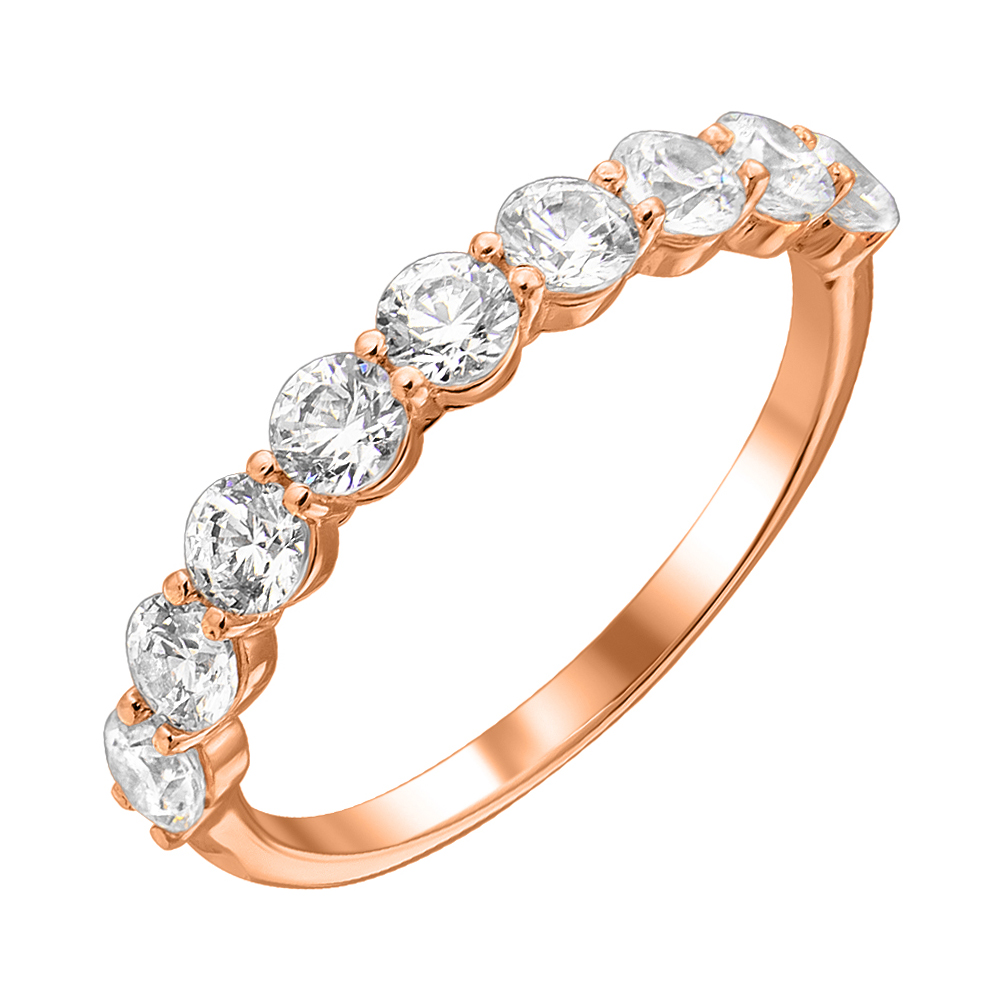 

Кольцо из красного золота с кристаллами Swarovski 000122282 16.5 размера