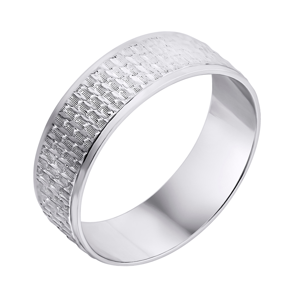 

Серебряное обручальное кольцо 000140550 17.5 размера