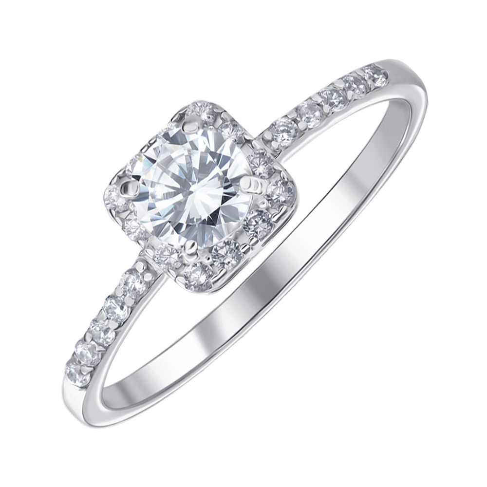 

Серебряное кольцо с фианитами 000145382 16 размера