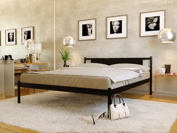 

Кровать Fly New-1 Метакам Черный матовый 160х190