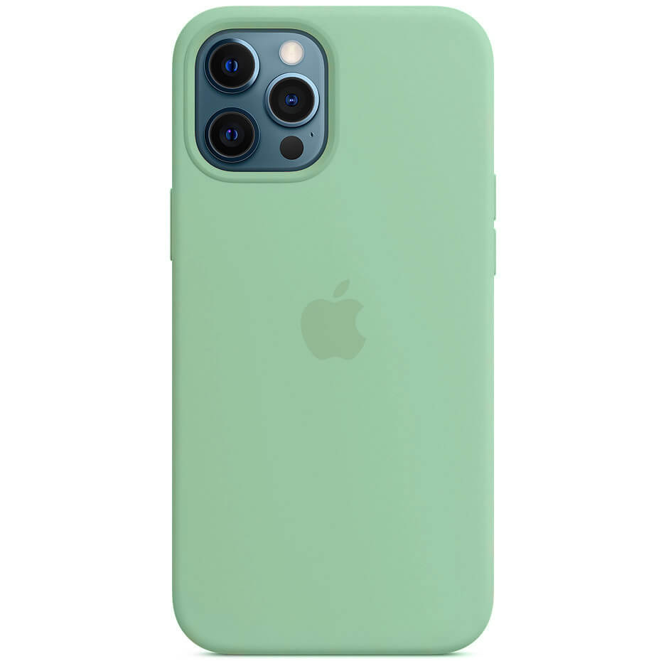 

Чехол Silicone case (AAA) full with Magsafe для Apple iPhone 12 Pro Max (6.7") Зеленый / Pistachio Без бренда