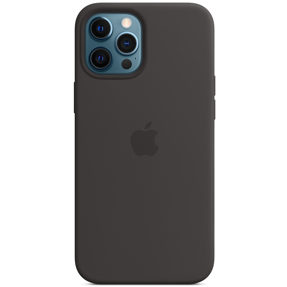 

Чехол Silicone case (AAA) full with Magsafe для Apple iPhone 12 Pro / 12 (6.1") Черный / Black Без бренда