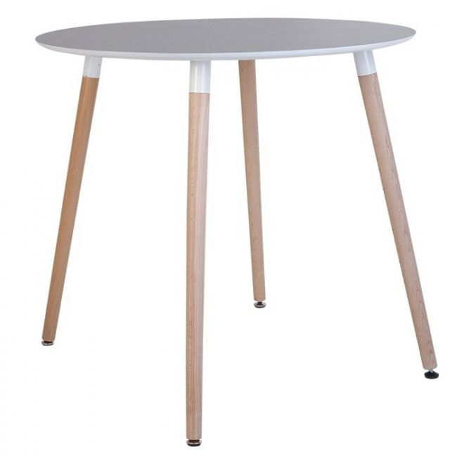 

Стол обеденный дерево/МДФ MODERN WOOD 4L H19 D800 Новый стиль серый