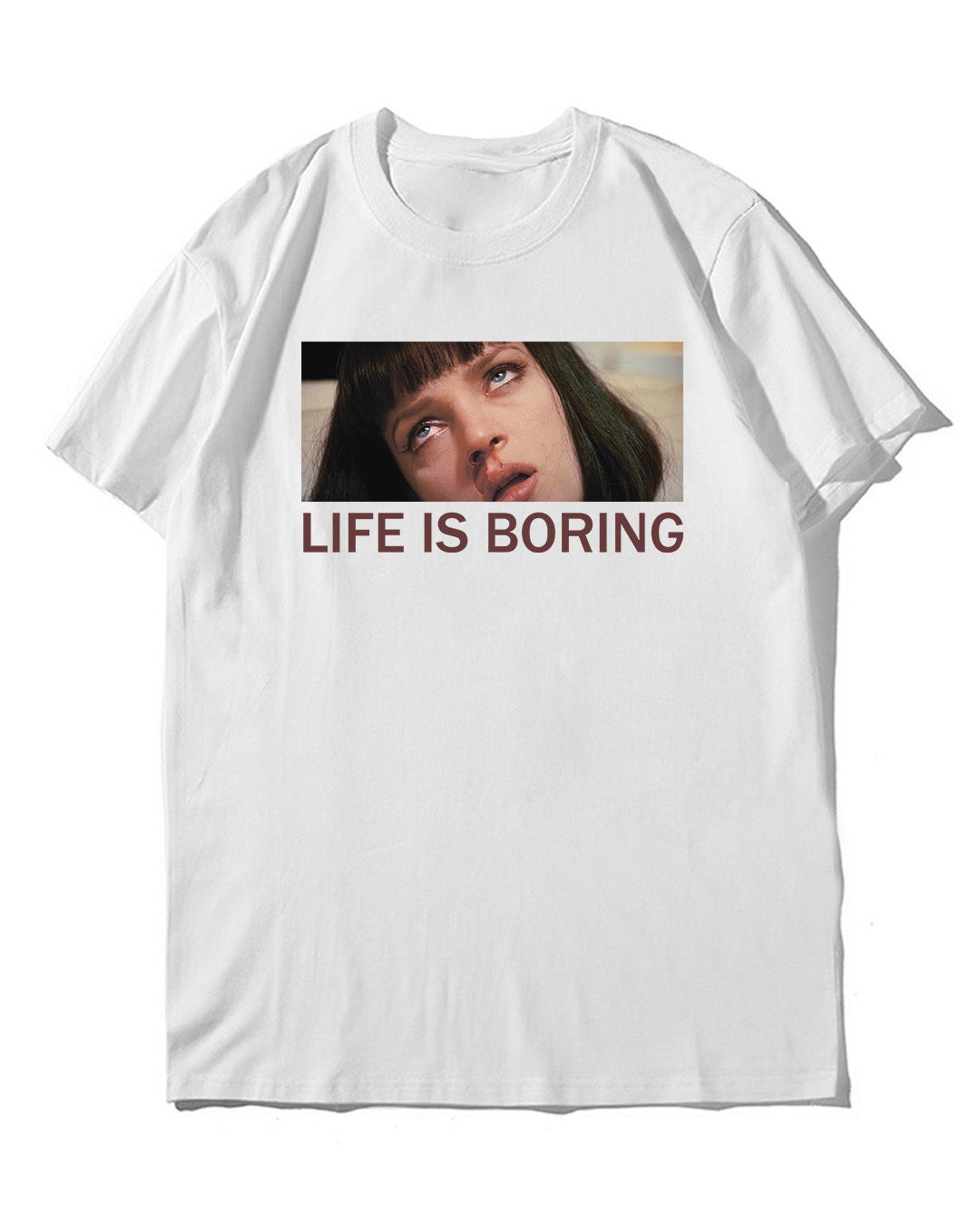 

Футболка мужская 101-3 Life is boring, (Белый) G&M XXXL Размер цвет Белый