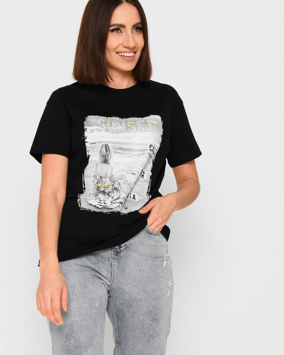 

Футболка -6590-8, (Черный) G&M  Размер цвет Черный, Футболка -6590-8, (Черный) G&M S Размер цвет Черный