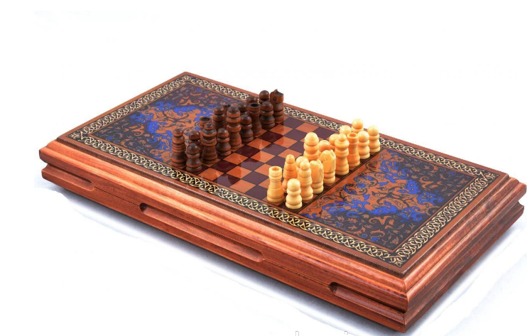 

Игровой набор 3в1 нарды шахматы и шашки (52х52 см) XLY-760
