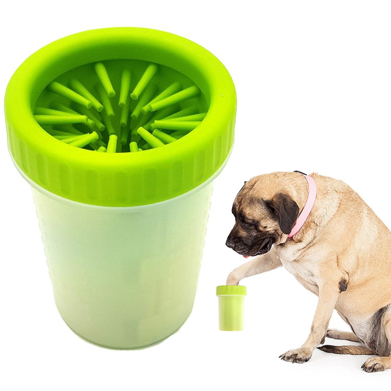 

Лапомойка для собак NBZ Soft Gentle стакан для мытья лап животных 15 см Green