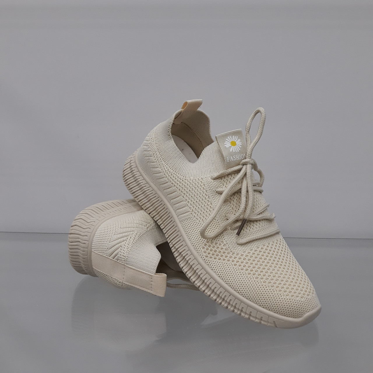 

Кроссовки текстильные Е383 38 бежевые