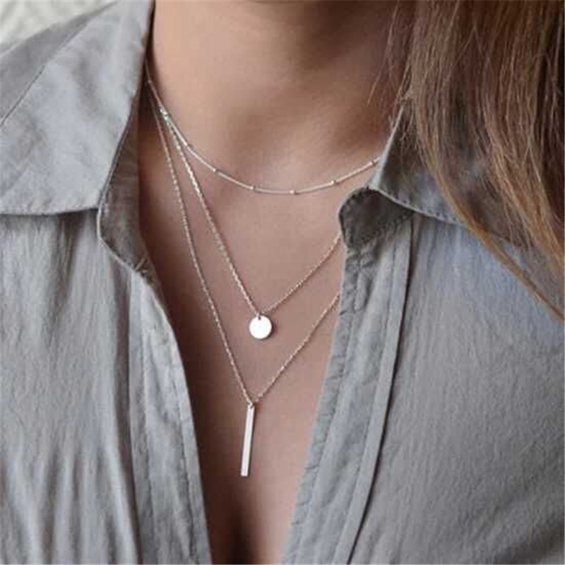 

Колье из трех цепочек серебряное