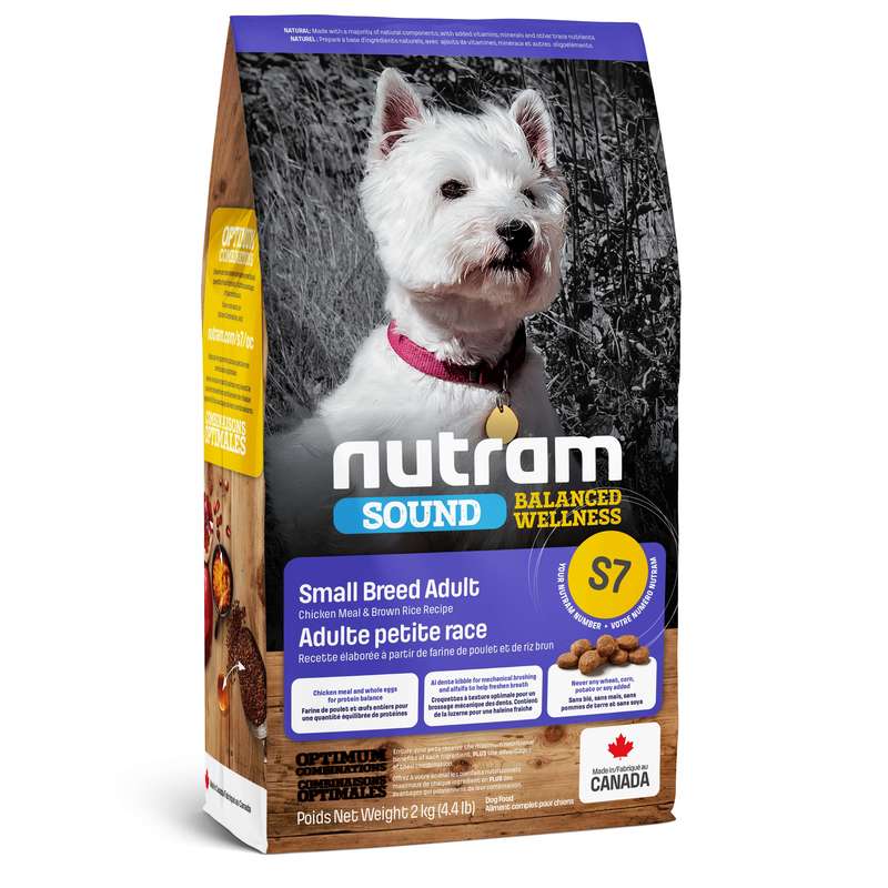 

Сухой корм для взрослых собак мелких пород Nutram (Нутрам) S7 Sound Balanced Wellness Small Breed Adult Dog с курицей (2 кг)